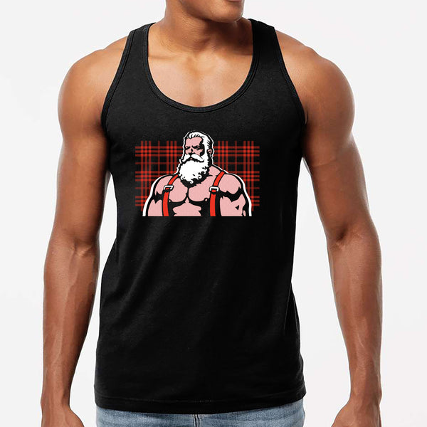 Santa 2025, hand printed T-shirt and Tank Top.