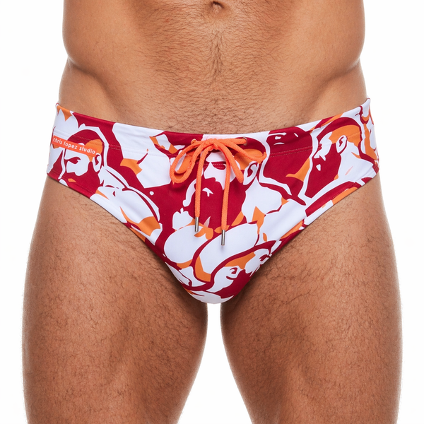 Red Hot Bearded Swimsuit