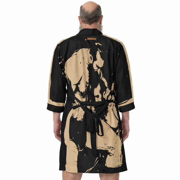 Wrestlers, All Over Printed Satin Robe/Kimono