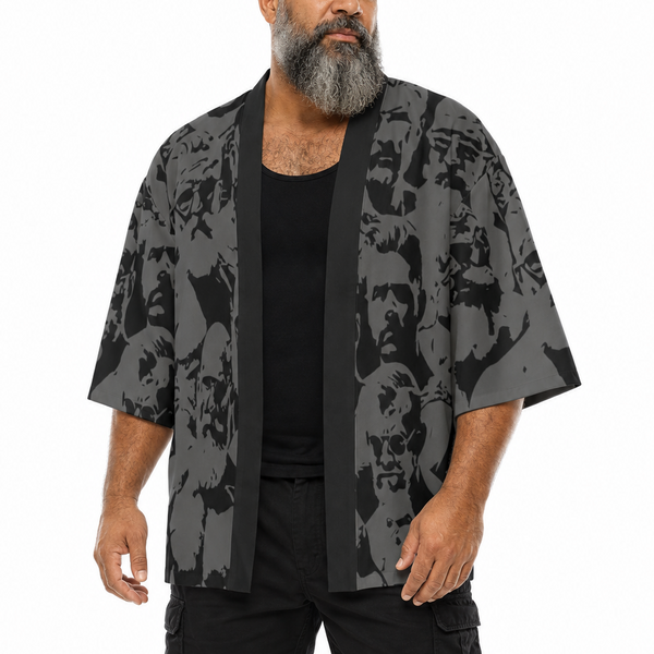 Daddies, All-Over Printed Kimono Shirt