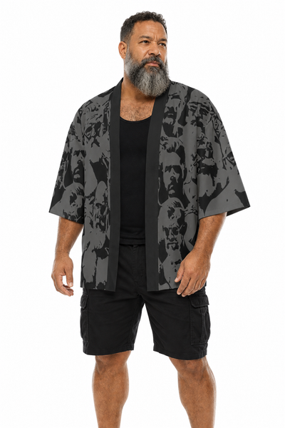Daddies, All-Over Printed Kimono Shirt