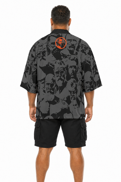Daddies, All-Over Printed Kimono Shirt