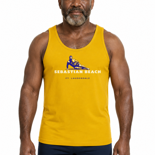 Sebastian Beach, hand printed T-shirt & Tank Top (Colors)