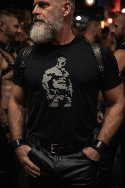 Silver Jock, hand printed T-shirt and Tank Top.