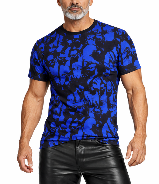 Bar Hopping (Blue), All over printed Tshirt and Tank Top