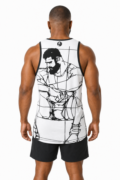 Man Study, All Over Printed Tank Top