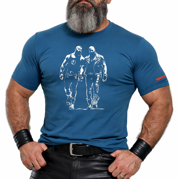 Two Men One Truth, hand printed T-shirt