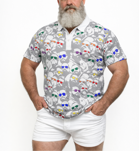 Bright Days, All Over printed Polo Shirt