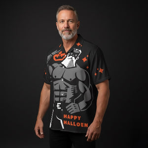 Happy Halloween All-Over Printed satin Shirt