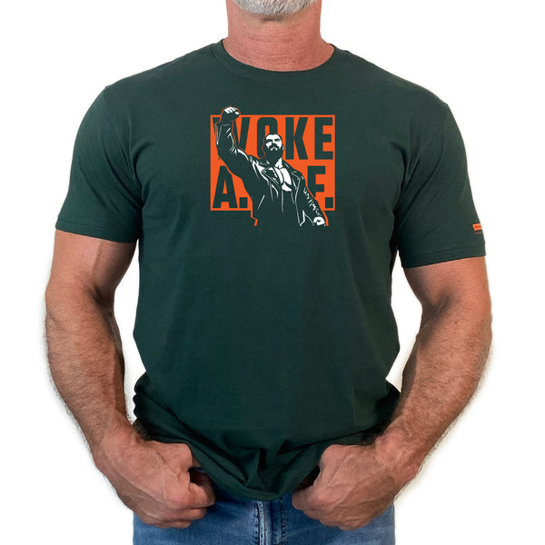 Woke, hand printed T-shirt and Tank Top.