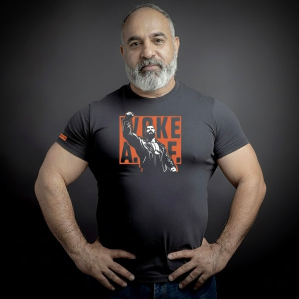 Woke, hand printed T-shirt and Tank Top.