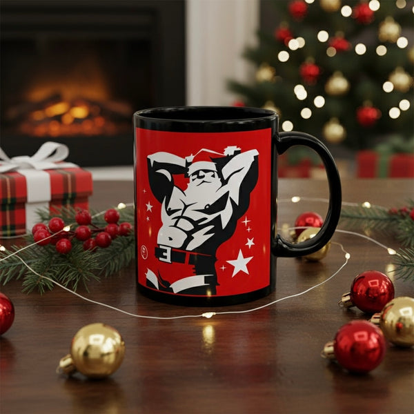 Santalicious Black Mug (11oz)