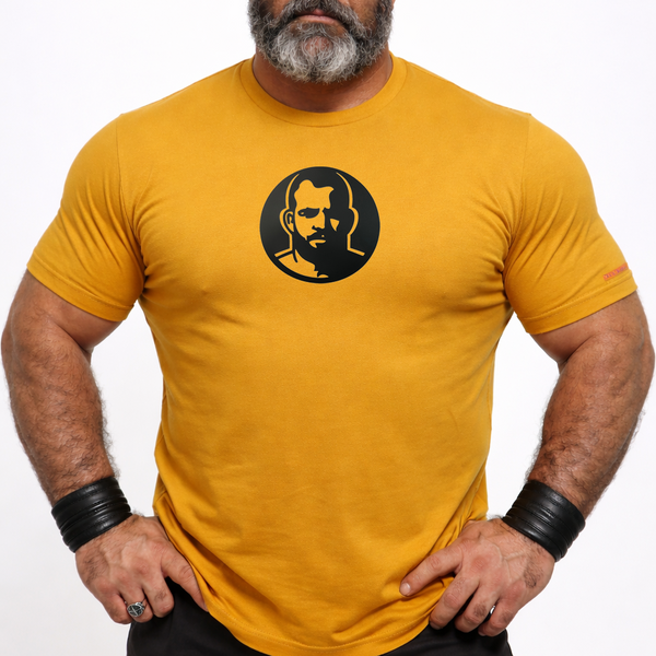 Icon, Rubber Patch on Ginger Tshirt