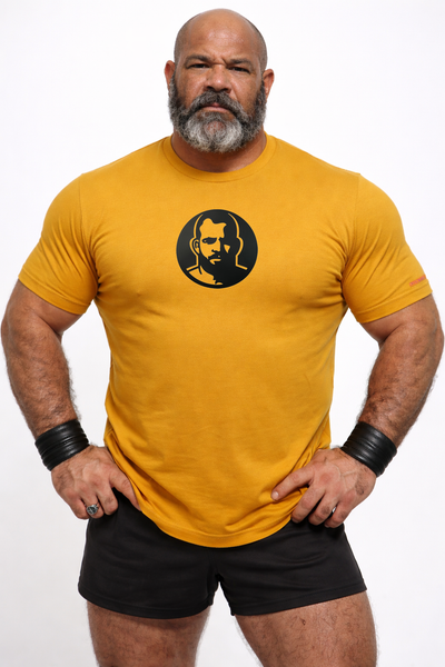 Icon, Rubber Patch on Ginger Tshirt