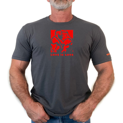 Love Is Love, hand printed T-shirt and Tank Top.