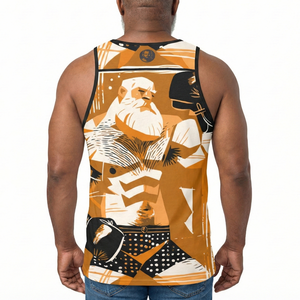 Old Boxer, All Over Printed Tank Top