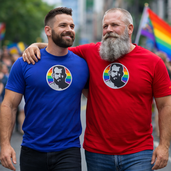 Icon, Pride Embroidered Tshirt (colors)