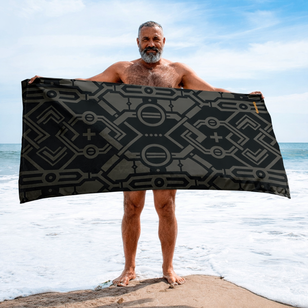 Industrial, Beach Towel