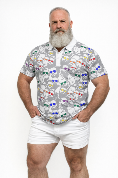 Bright Days, All Over printed Polo Shirt