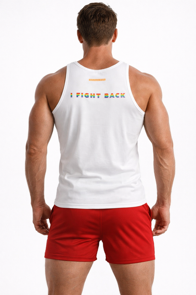 Icon (I Fight Back) white Men's Tank