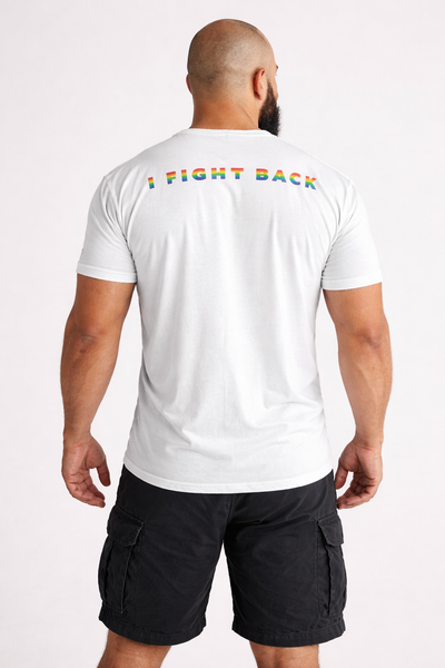 Icon, (I Fight Back) white Tee