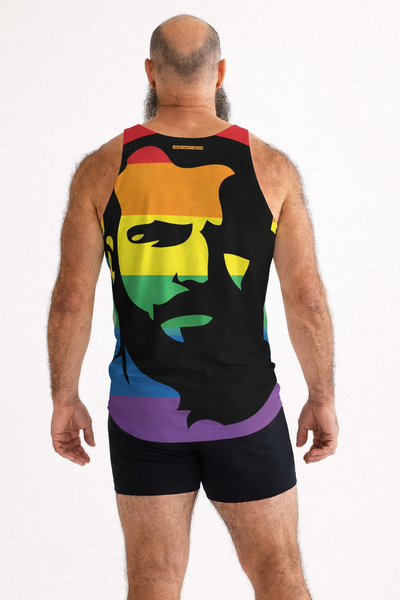 Icon, Pride White All Over Printed Tank Top