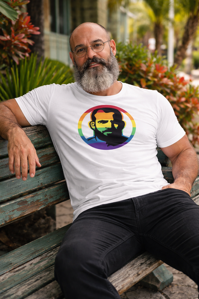 Icon, Pride White All over Printed Tee