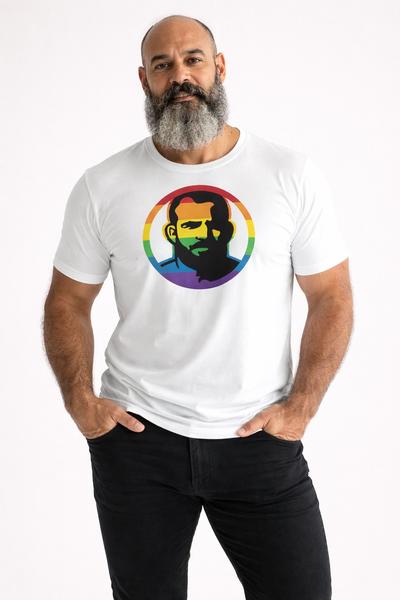 Icon, Pride White All over Printed Tee