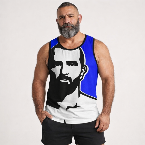 Muscle, All Over Printed Sport Tank