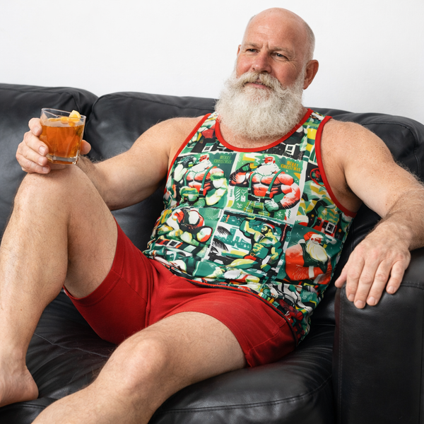 So Many Santas, All Over Printed Tank Top