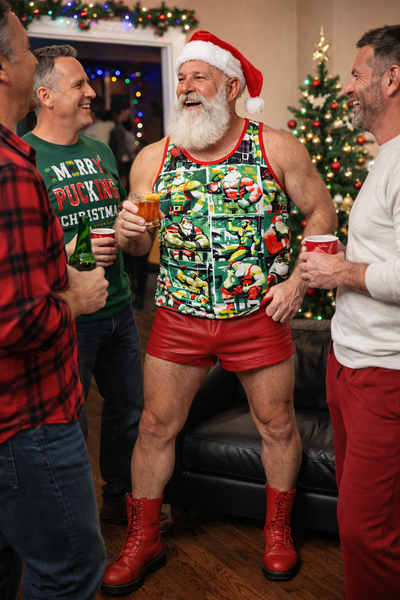 So Many Santas, All Over Printed Tank Top