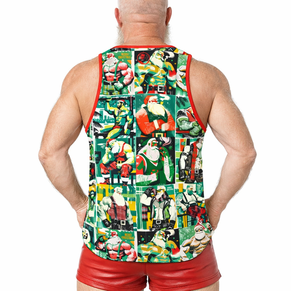So Many Santas, All Over Printed Tank Top