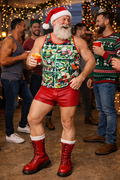 So Many Santas, All Over Printed Tank Top