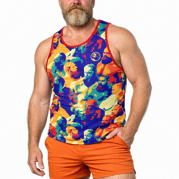 Beard Social, All Over Printed Tank Top