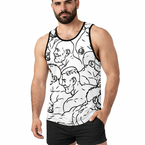 Dads & Boys, All Over Printed Tank Top