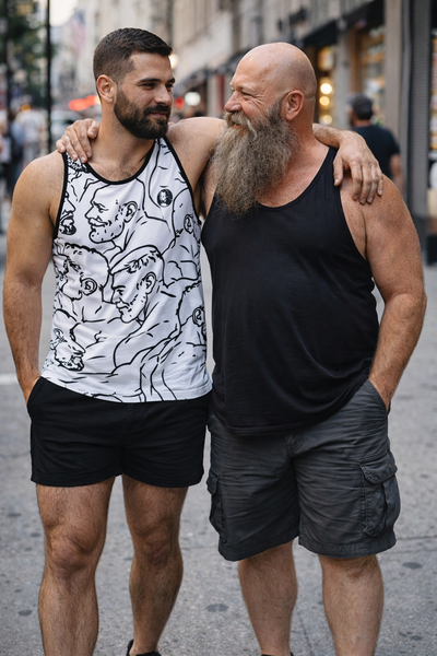 Dads & Boys, All Over Printed Tank Top