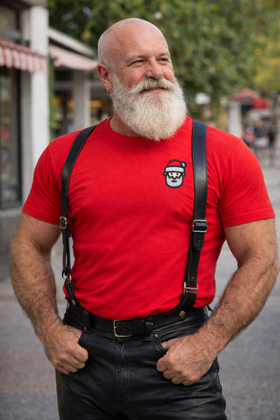 Santa Icon, Embroidered Tshirt