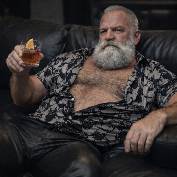 Sunglasses, Satin Fitted Shirt