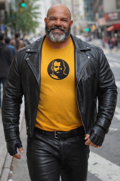 Icon, Rubber Patch on Ginger Tshirt