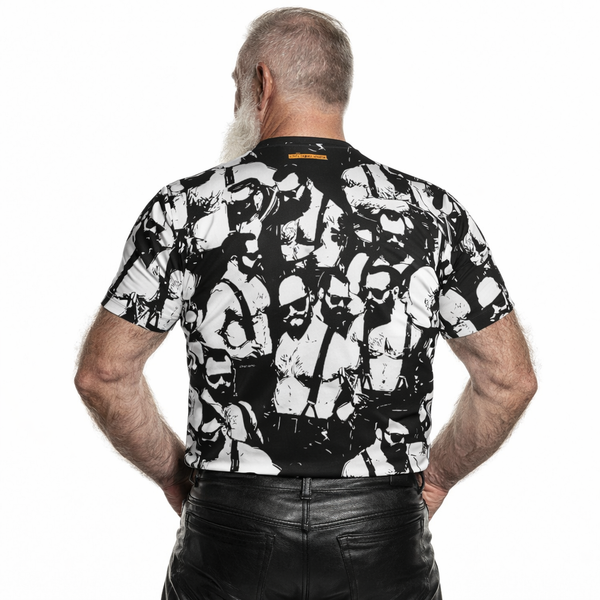 Bar Hopping, All Over Printed Cotton T-shirt
