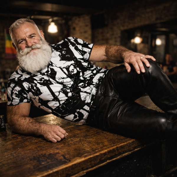 Bar Hopping, All Over Printed Cotton T-shirt