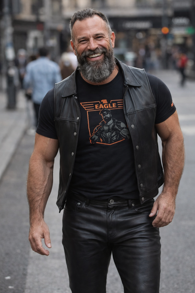 Eagle, hand printed T-shirt and Tank Top.