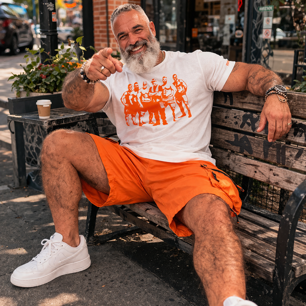 Rough & Ready, hand printed T-shirt and Tank Top