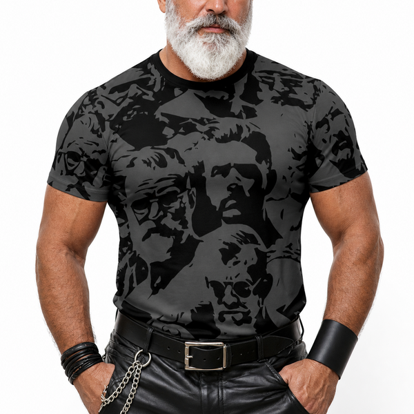 Daddies, All Over Printed Cotton T-shirt