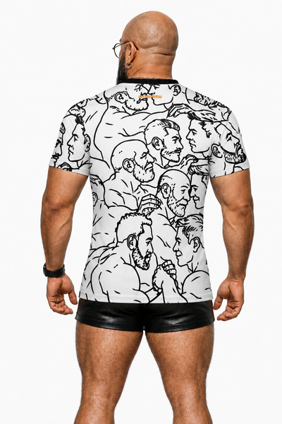 Dads & Boys, All Over Printed Cotton T-shirt