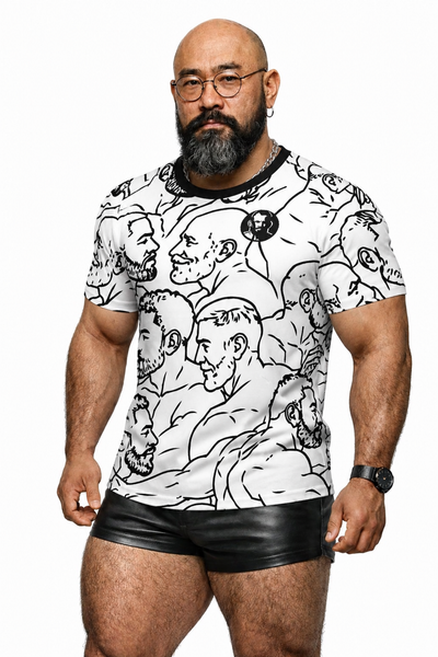Dads & Boys, All Over Printed Cotton T-shirt