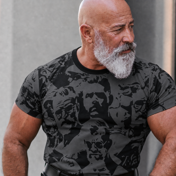 Daddies, All Over Printed Cotton T-shirt