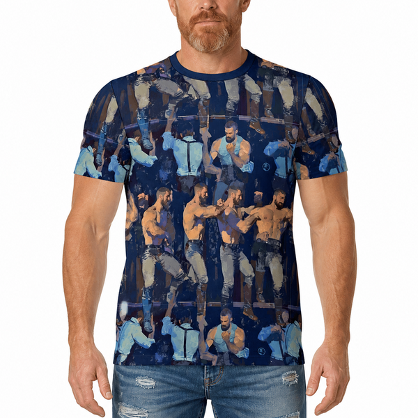 Party Time, All Over Printed Cotton T-shirt
