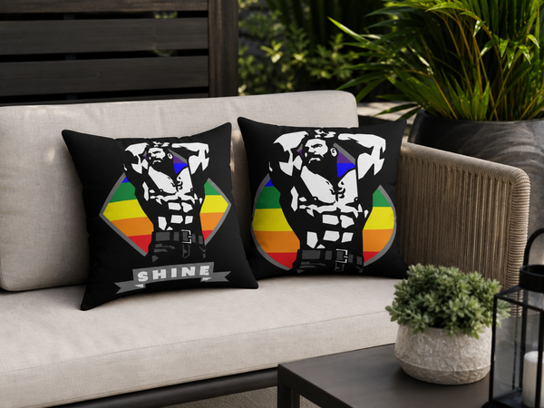 Shine (with pride) Spun Polyester Square Pillow