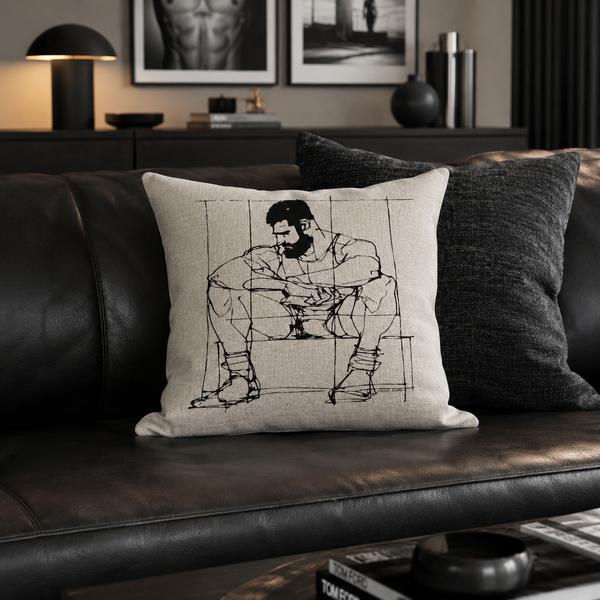 Man Study, All-Over Printed Pillowcase